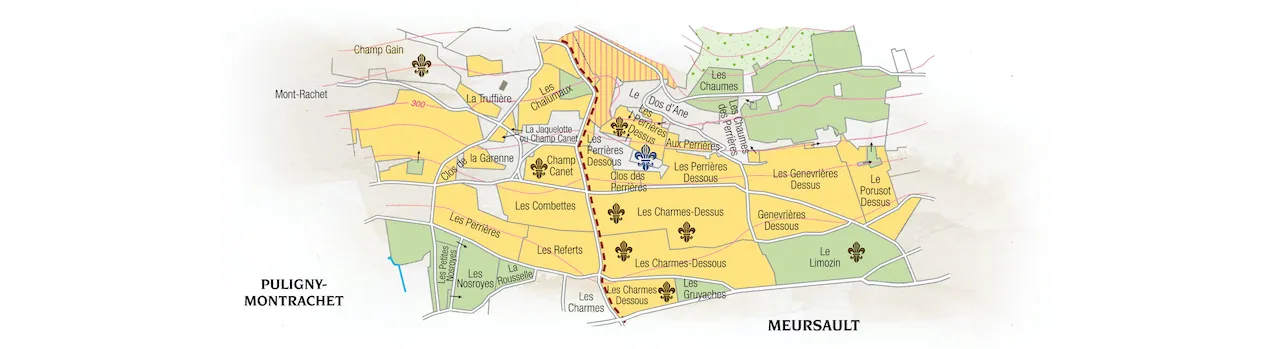 Carte de la parcelle Bourgogne Terroir d’Exception
