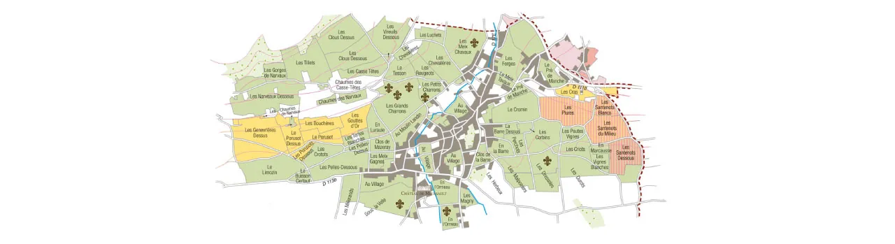 Carte de la parcelle Meursault du Château