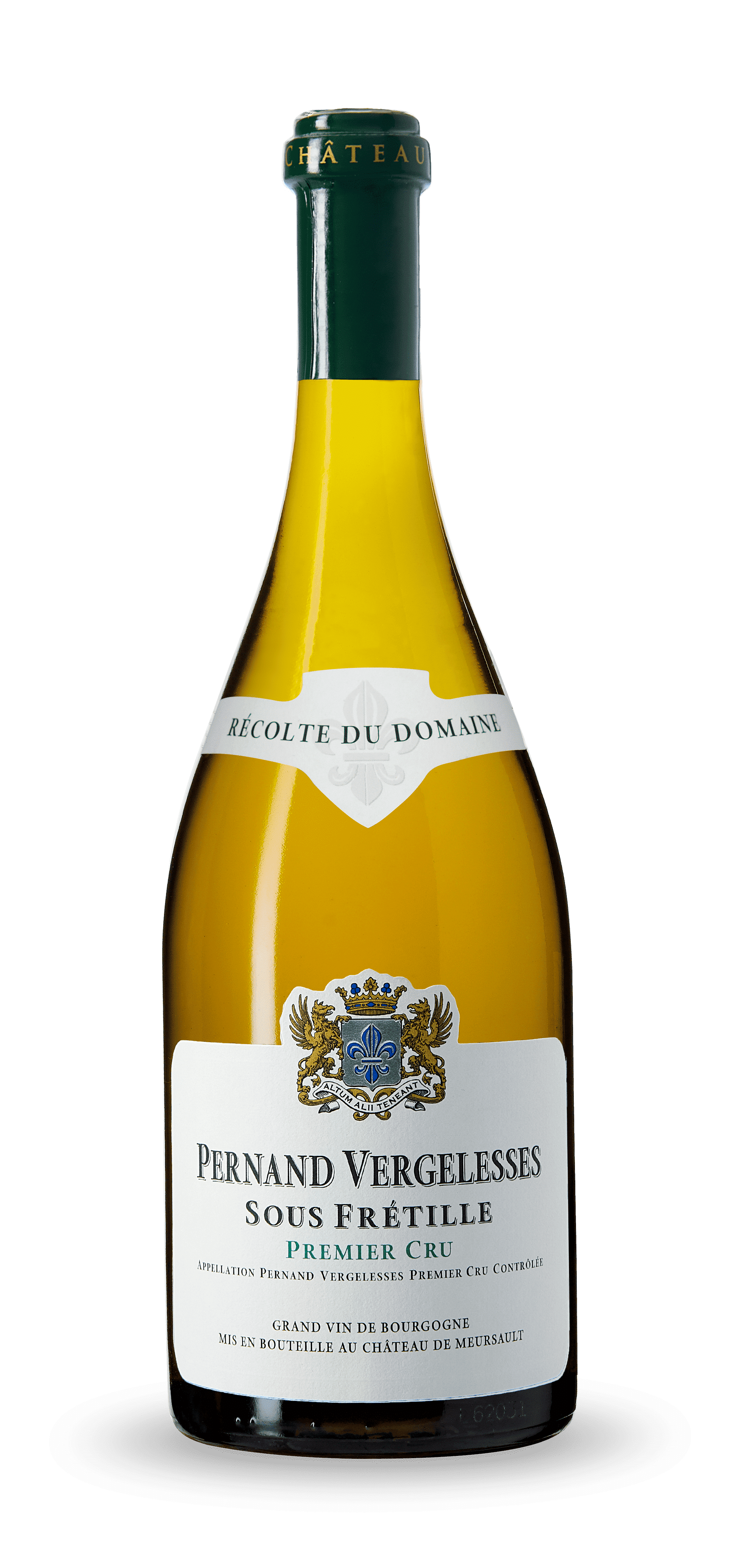 Une bouteille de Pernand-Vergelesses Premier Cru Sous Fretille